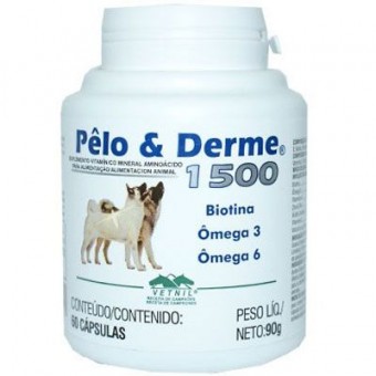 Pelo e Derme 1500 - 60 capsulas